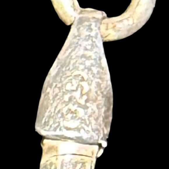 Vintage Alex Sanchez Pendant Sterling Silver Stampwork with Omega Chain - Picture 3 of 5